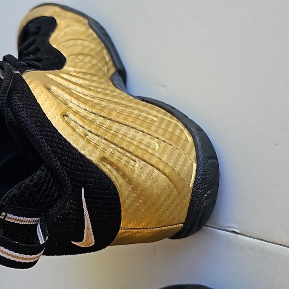 NIKE LITTLE POSITE PRO MID METALLIC GOLD/ SIZE 6Y - Picture 3 of 7